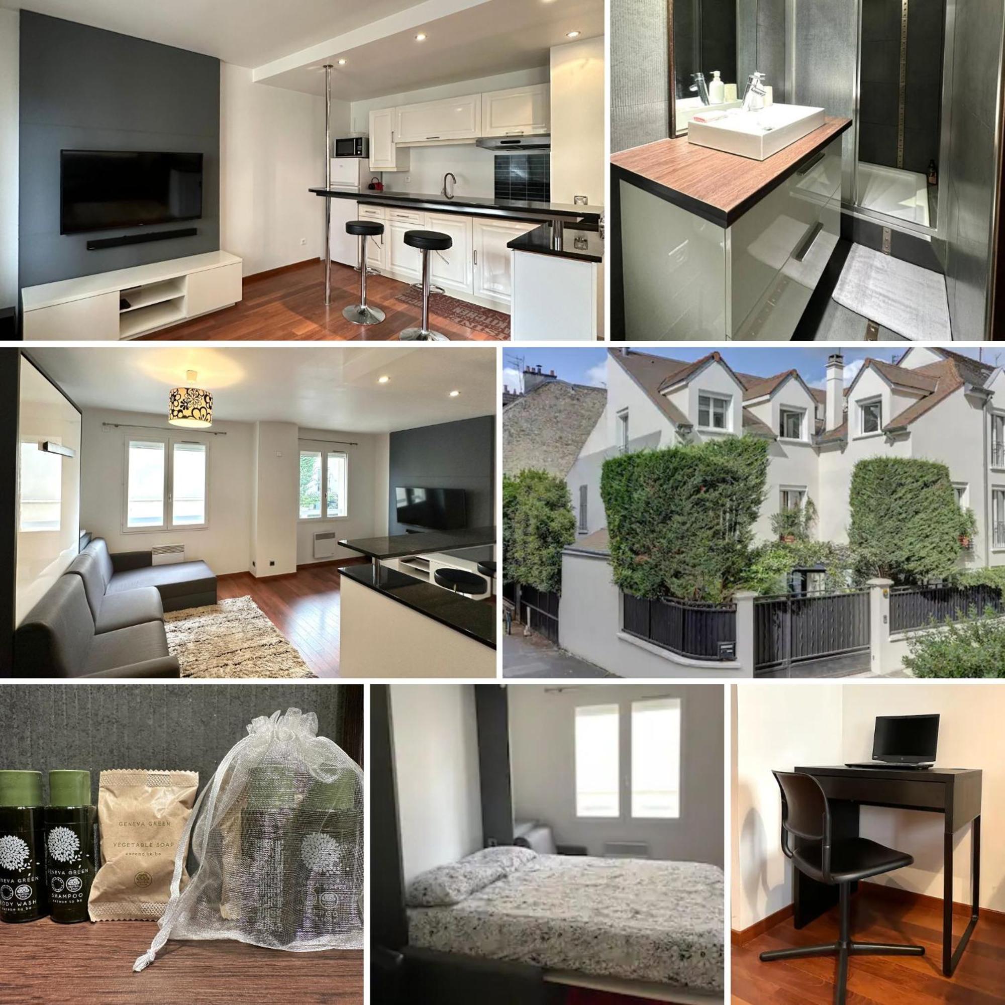 L'Athos - Appartement Equipe - Entre Paris Et Versailles - Haut Debit Garches Eksteriør bilde
